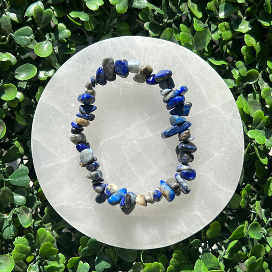 Lapis Lazuli Chip Bracelet's