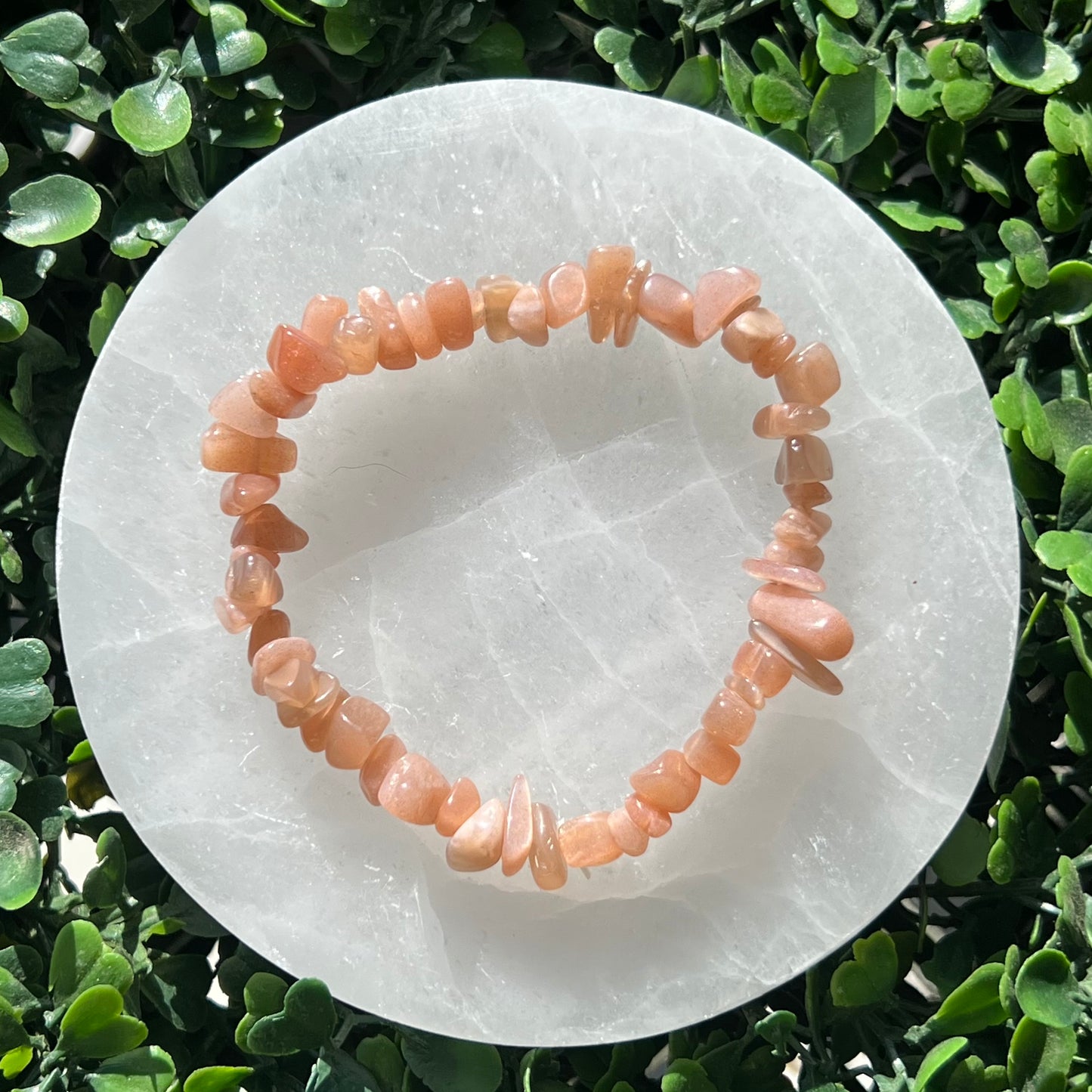 Peach Moonstone Chip Bracelet’s