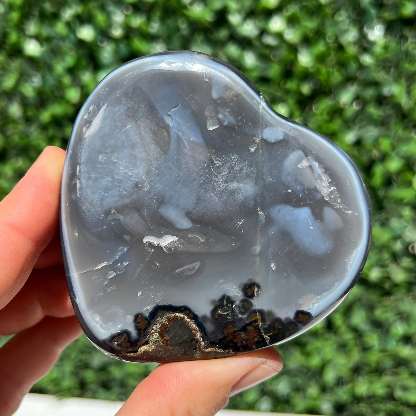 High Grade Amethyst Druzy Heart
