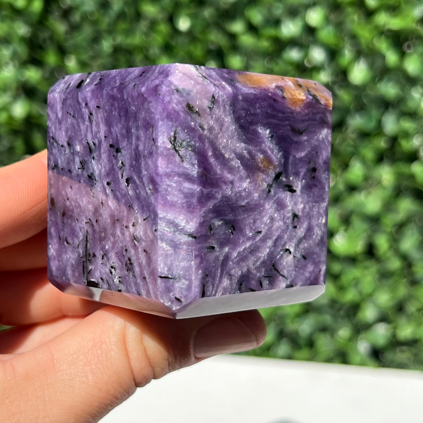 Charoite Cube