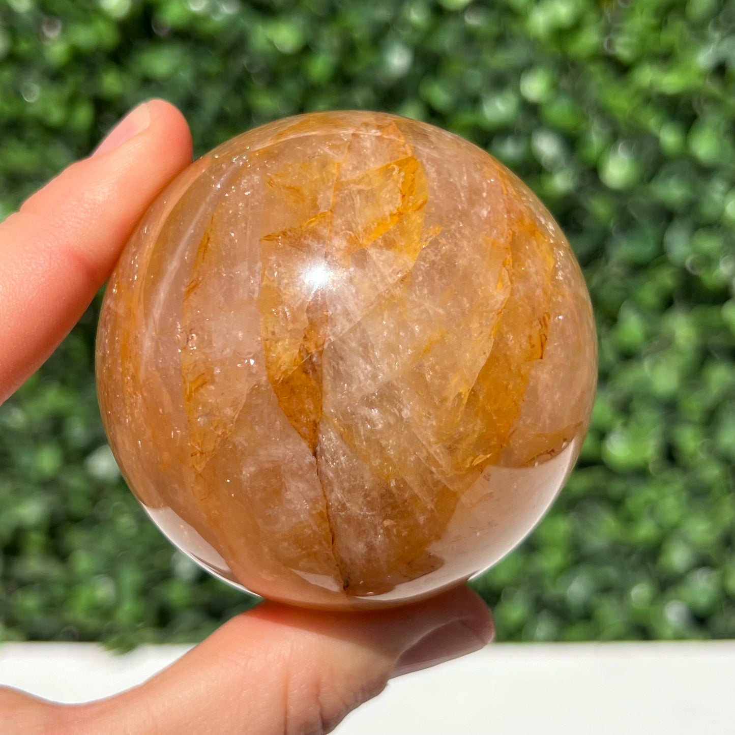 Golden Healer Quartz Sphere