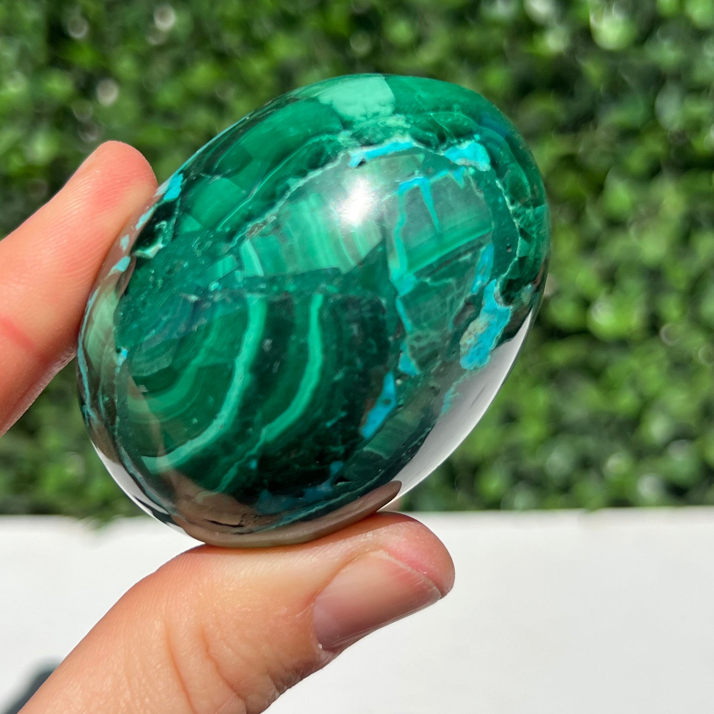 Chrysocolla Malachite Egg