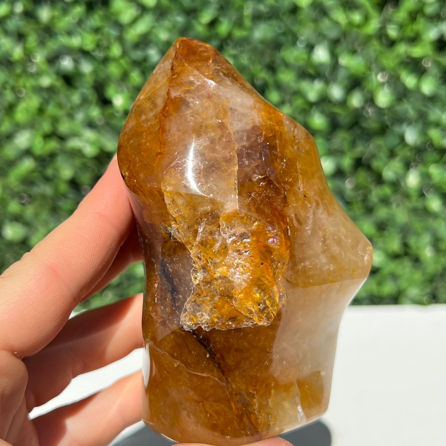 Golden Healer Quartz Flame
