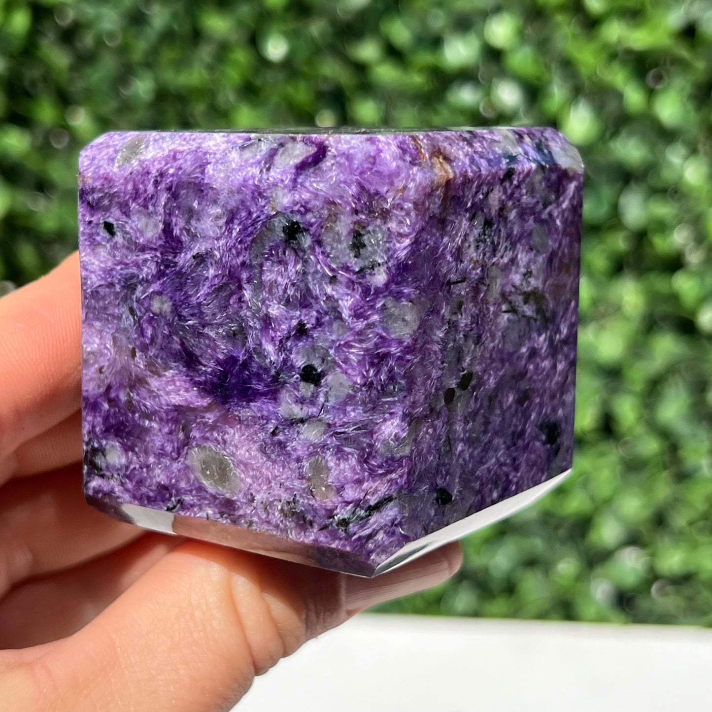 Charoite Cube