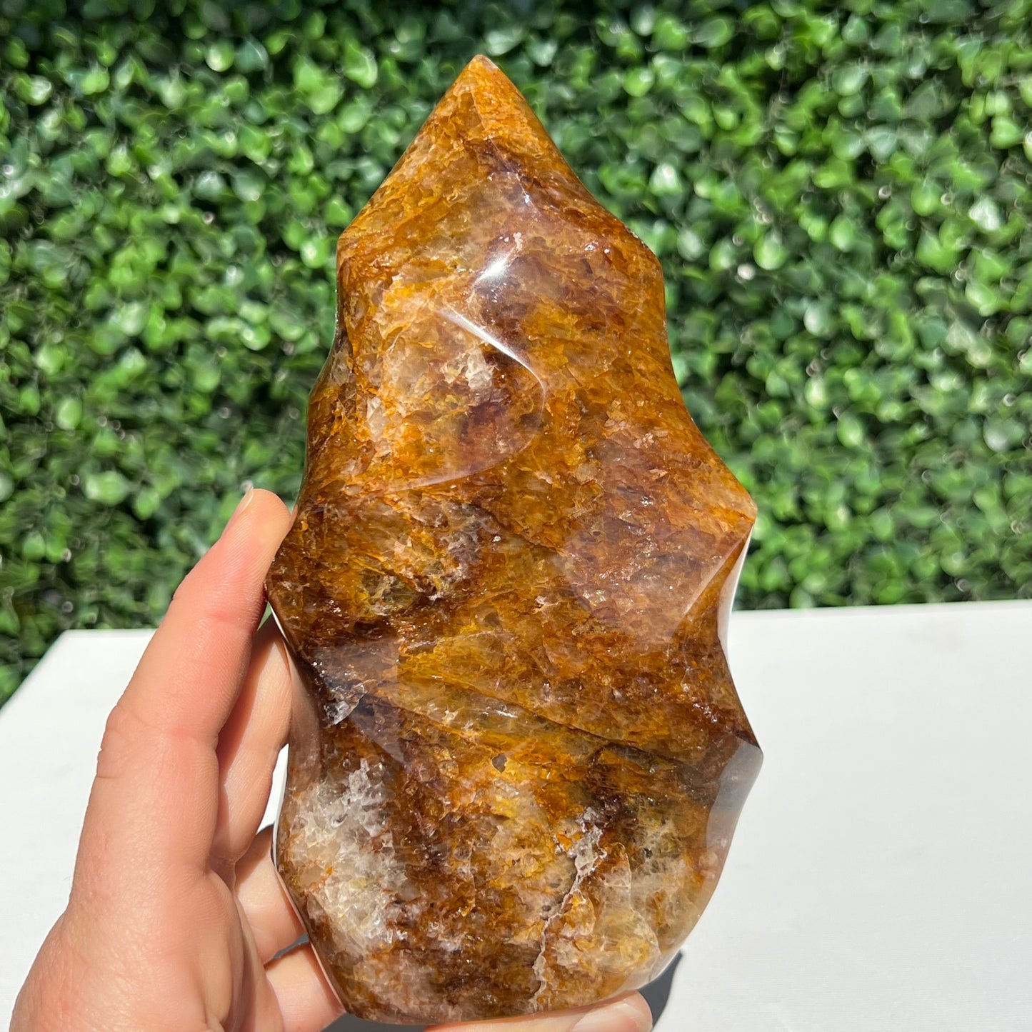 Golden Healer Quartz Flame