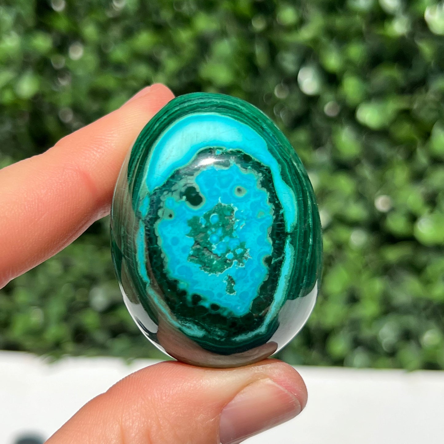 Chrysocolla Malachite Egg