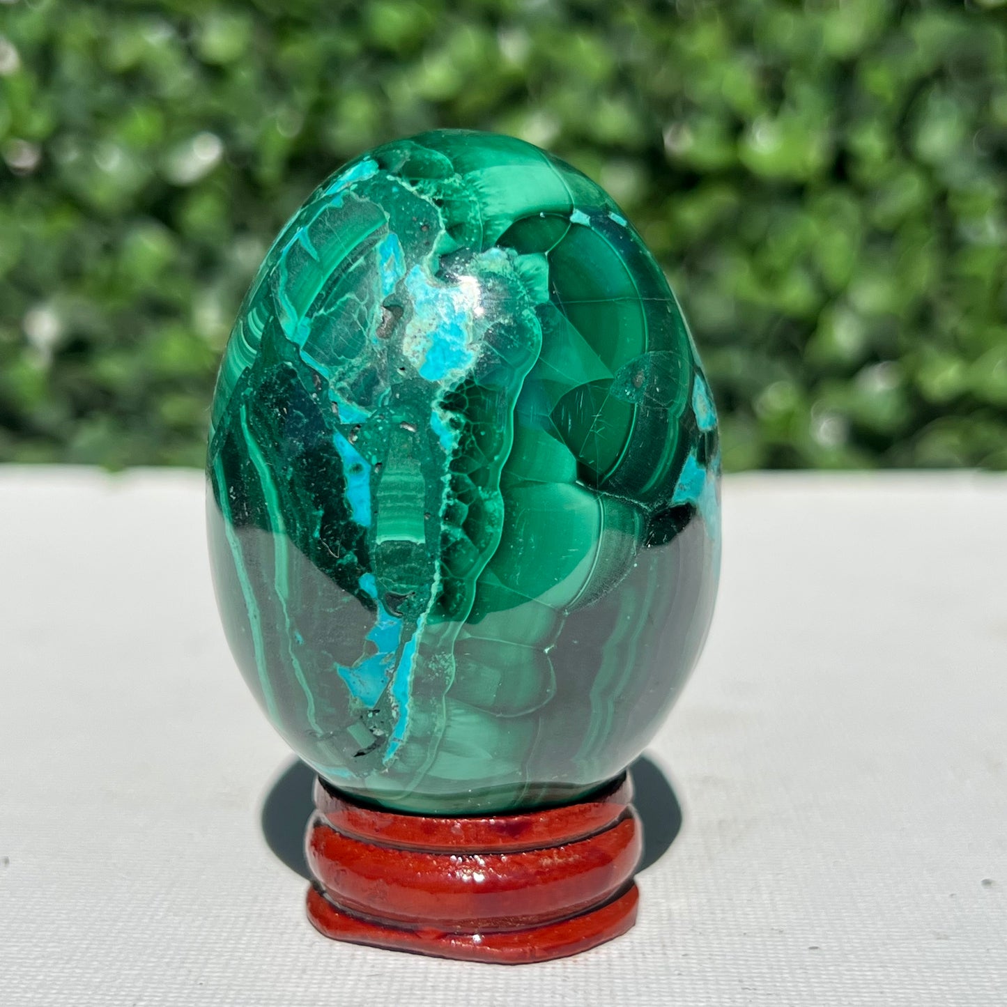 Chrysocolla Malachite Egg