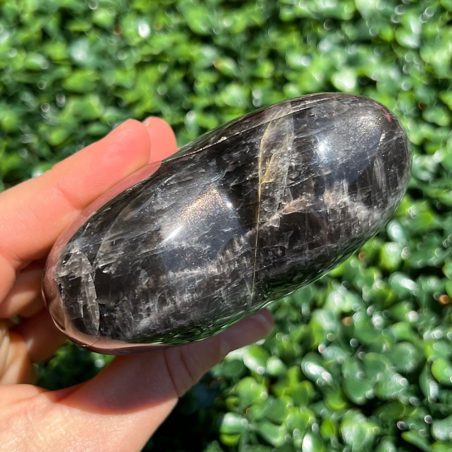 Black Moonstone Heart