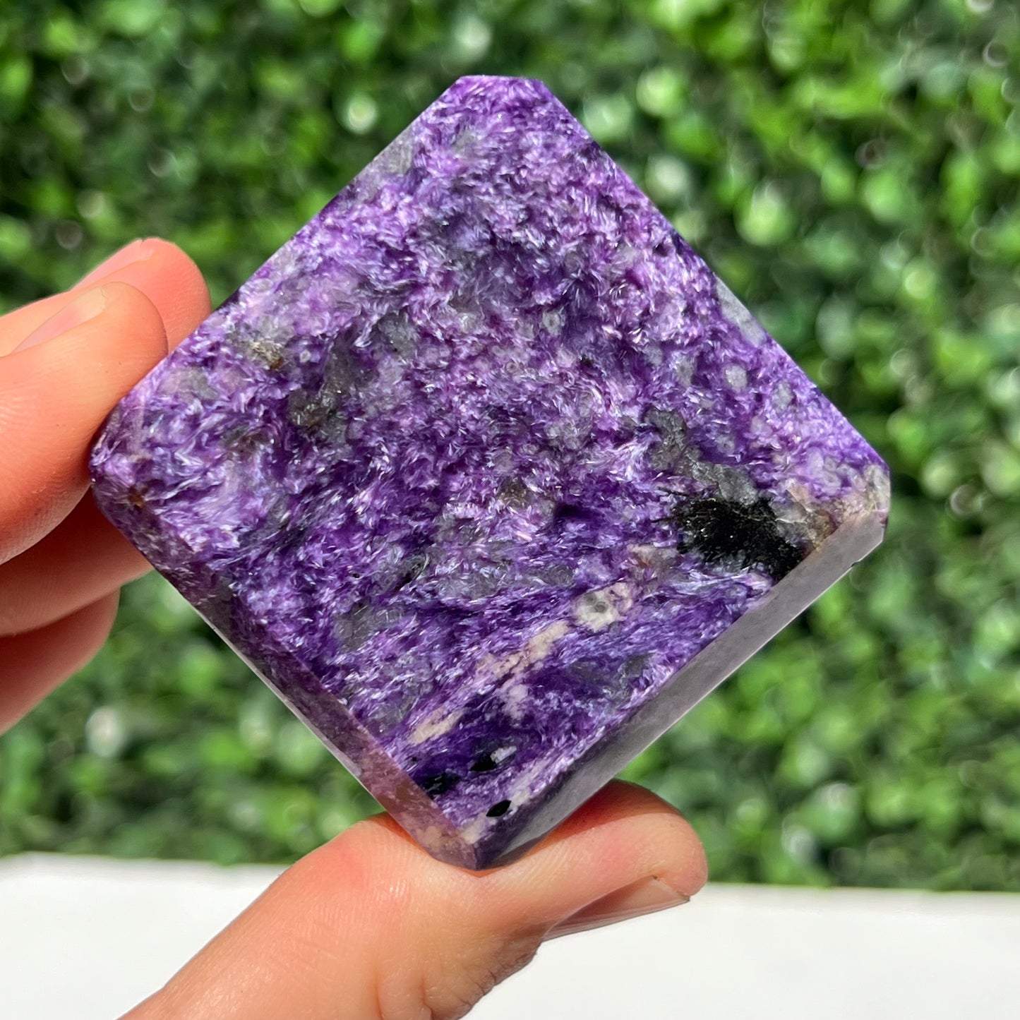 Charoite Cube