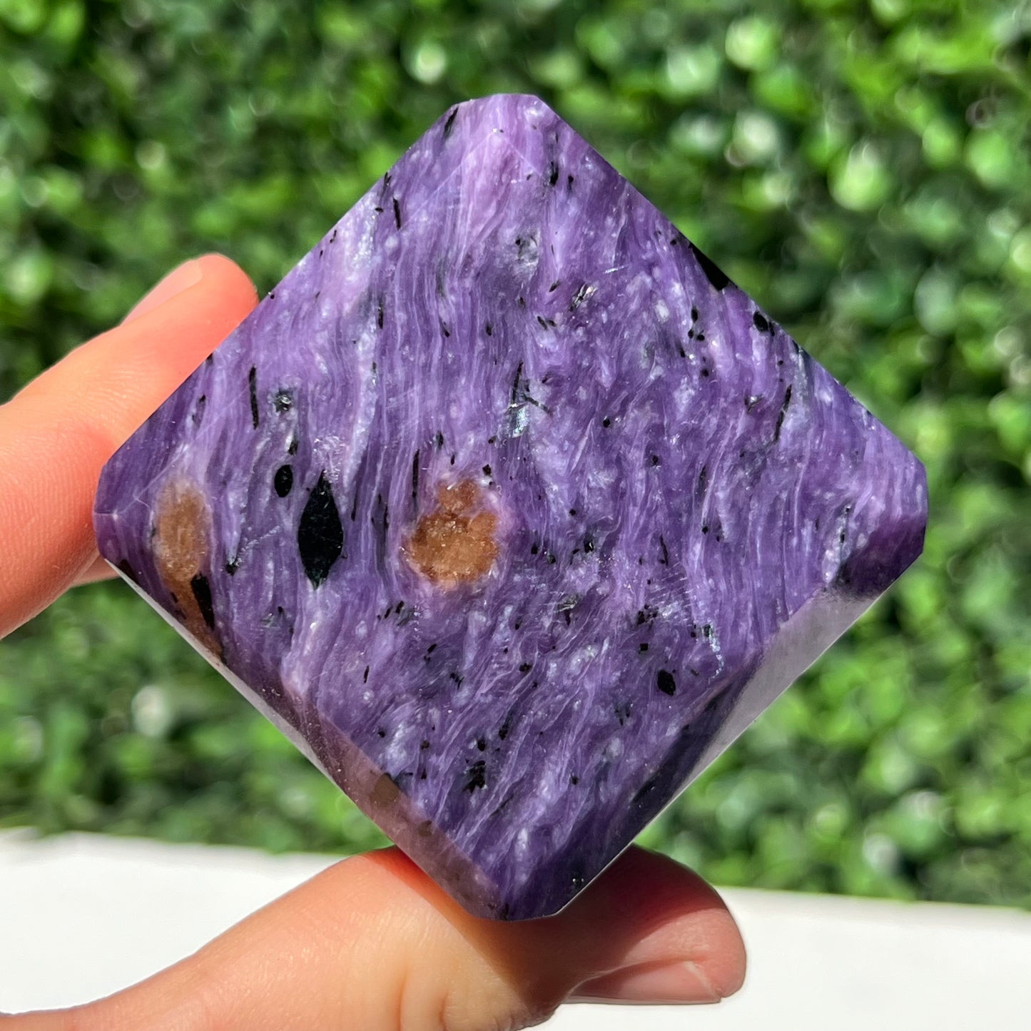 Charoite Cube