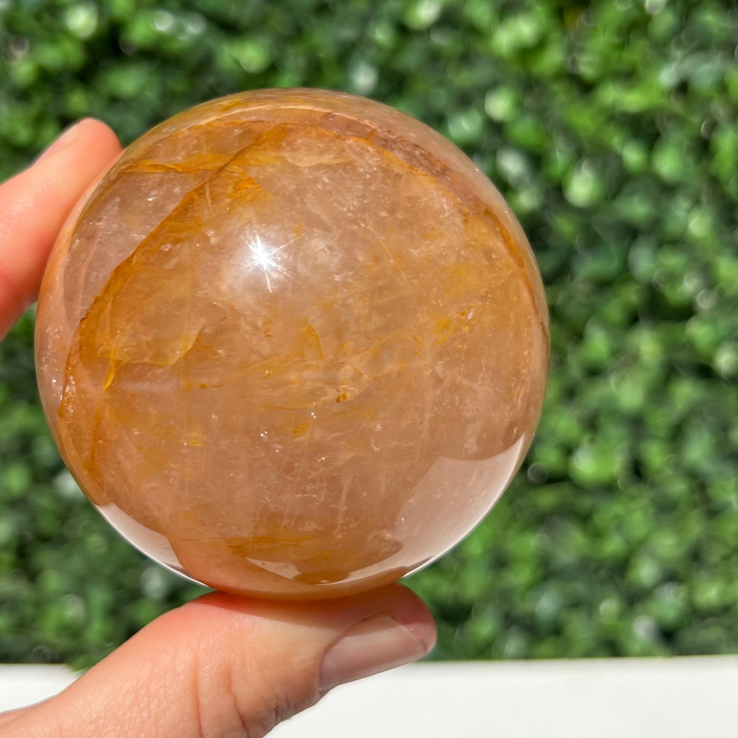 Golden Healer Quartz Sphere