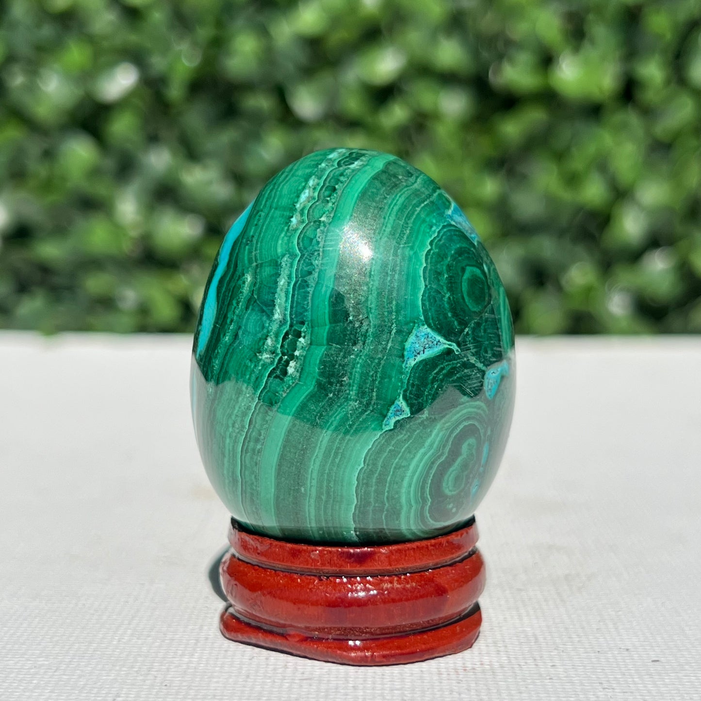 Chrysocolla Malachite Egg