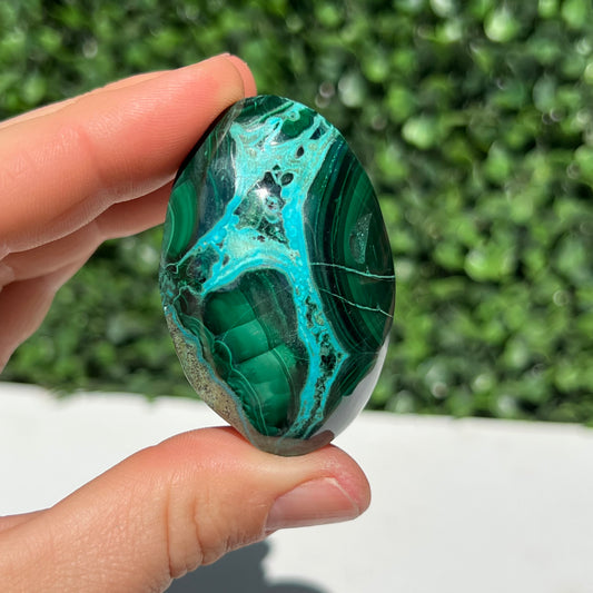 Chrysocolla Malachite Palm Stone