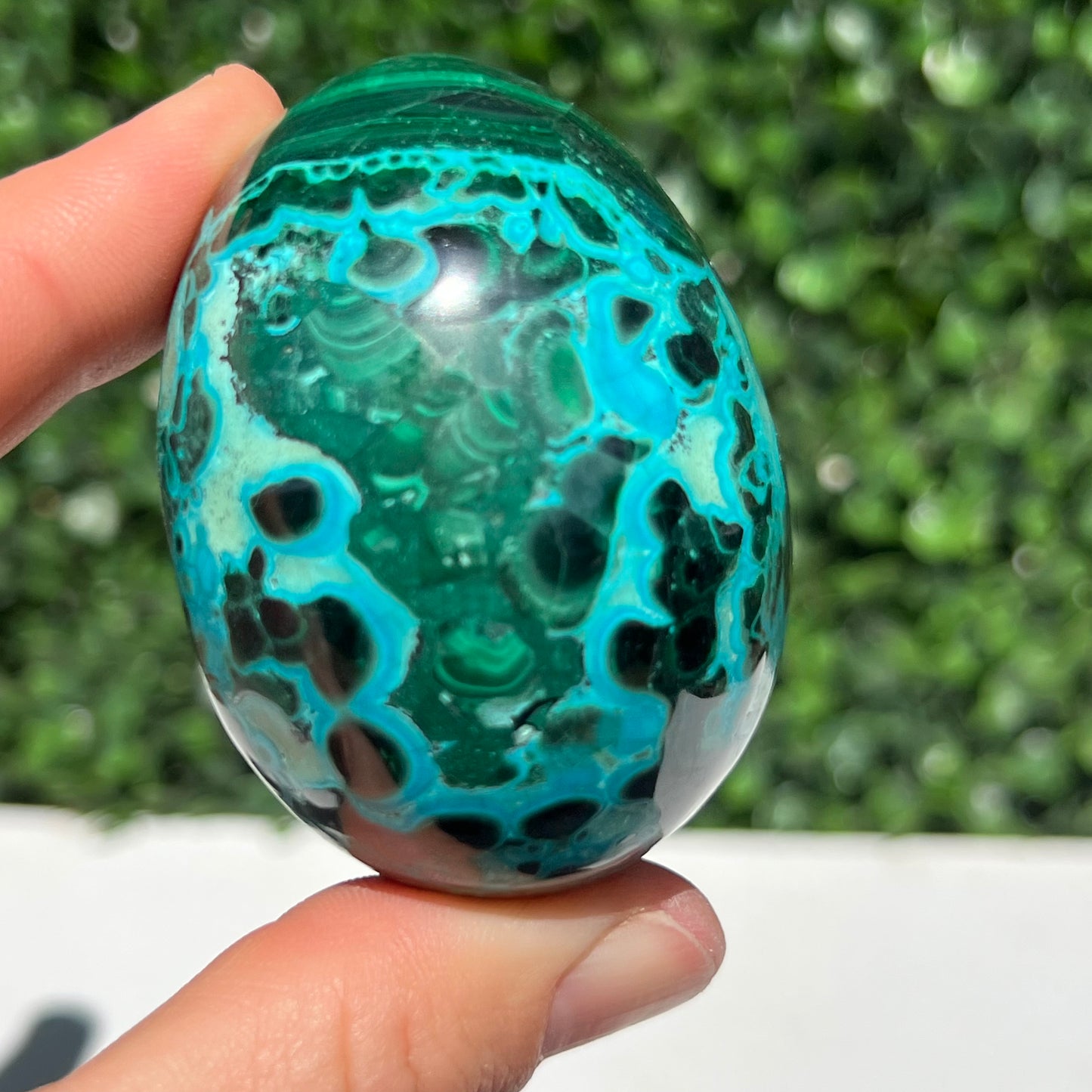 Chrysocolla Malachite Egg