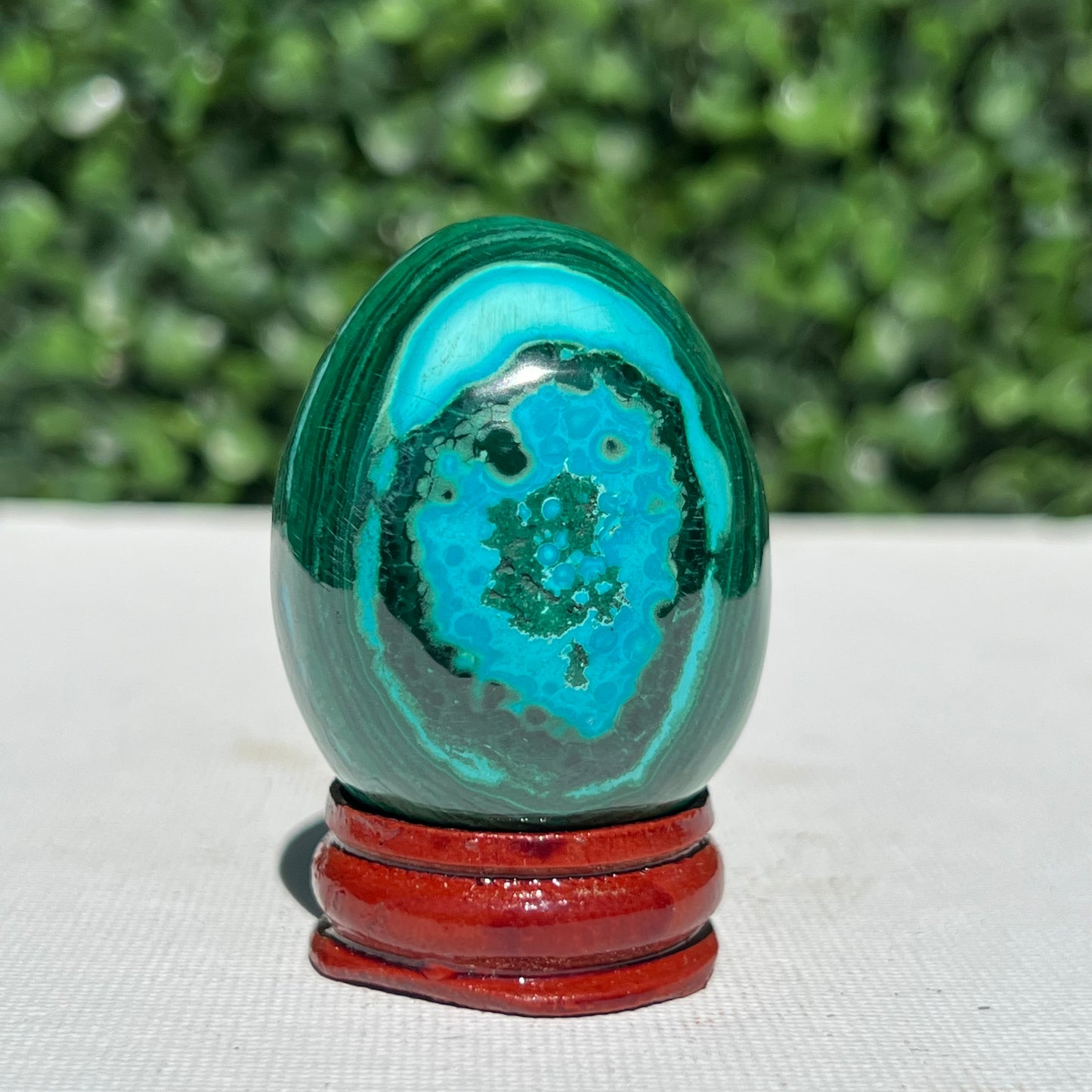 Chrysocolla Malachite Egg