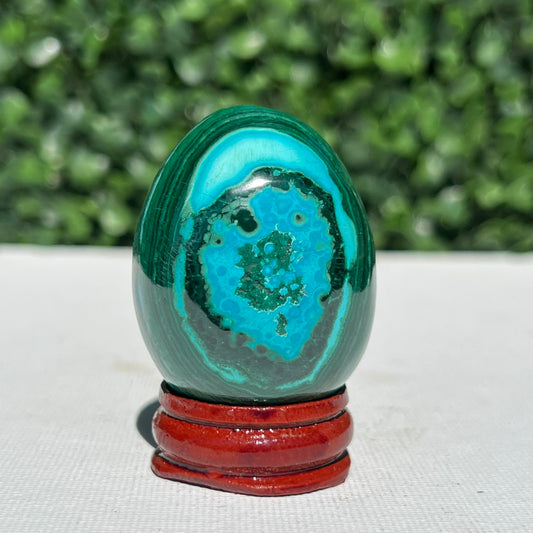 Chrysocolla Malachite Egg