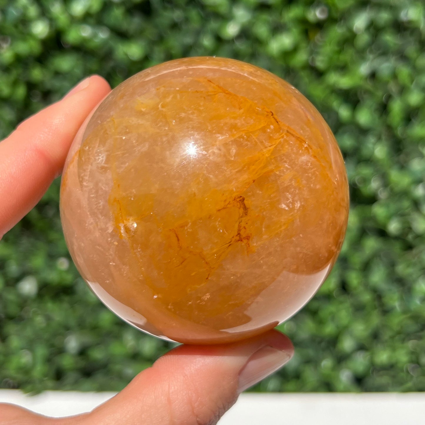 Golden Healer Quartz Sphere