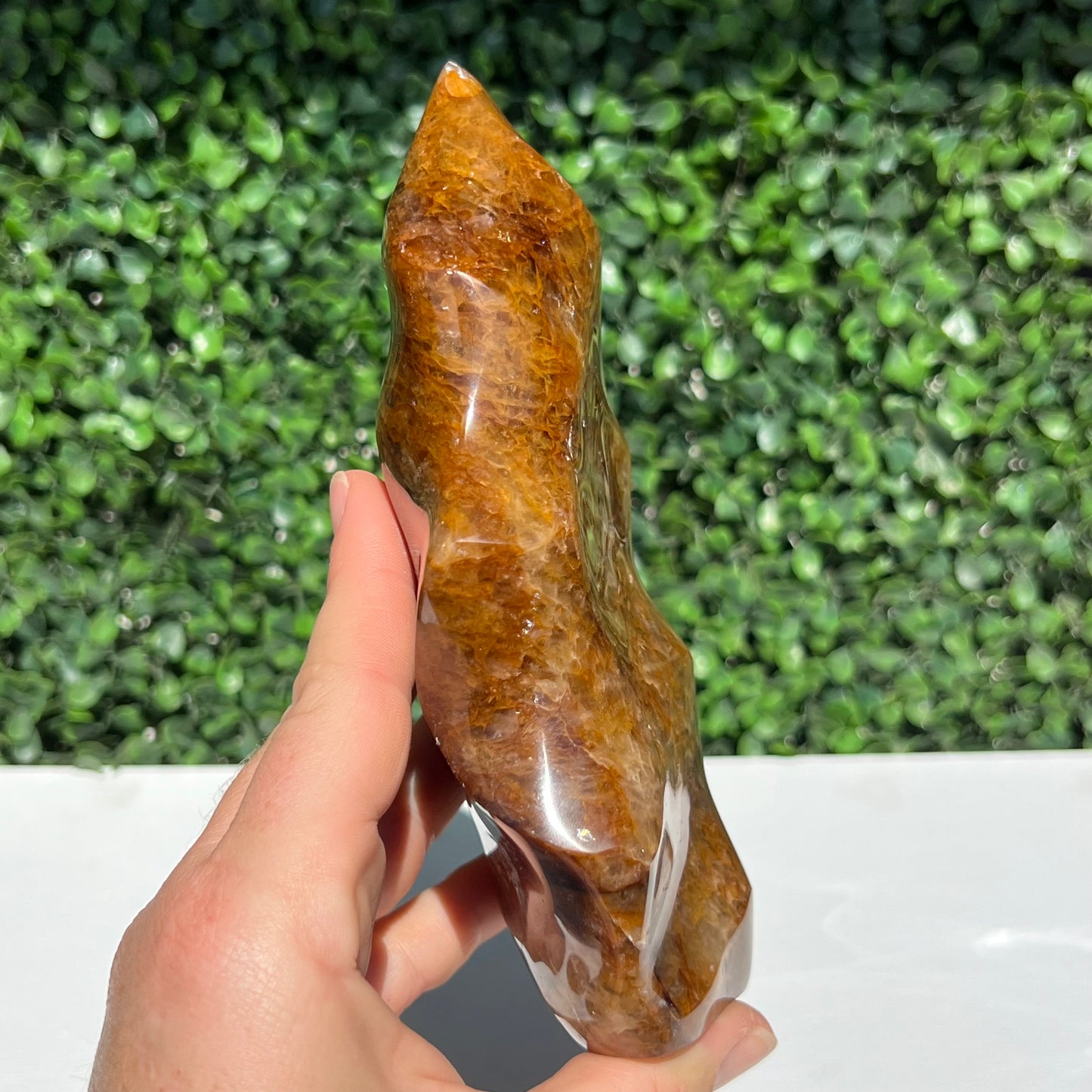 Golden Healer Quartz Flame