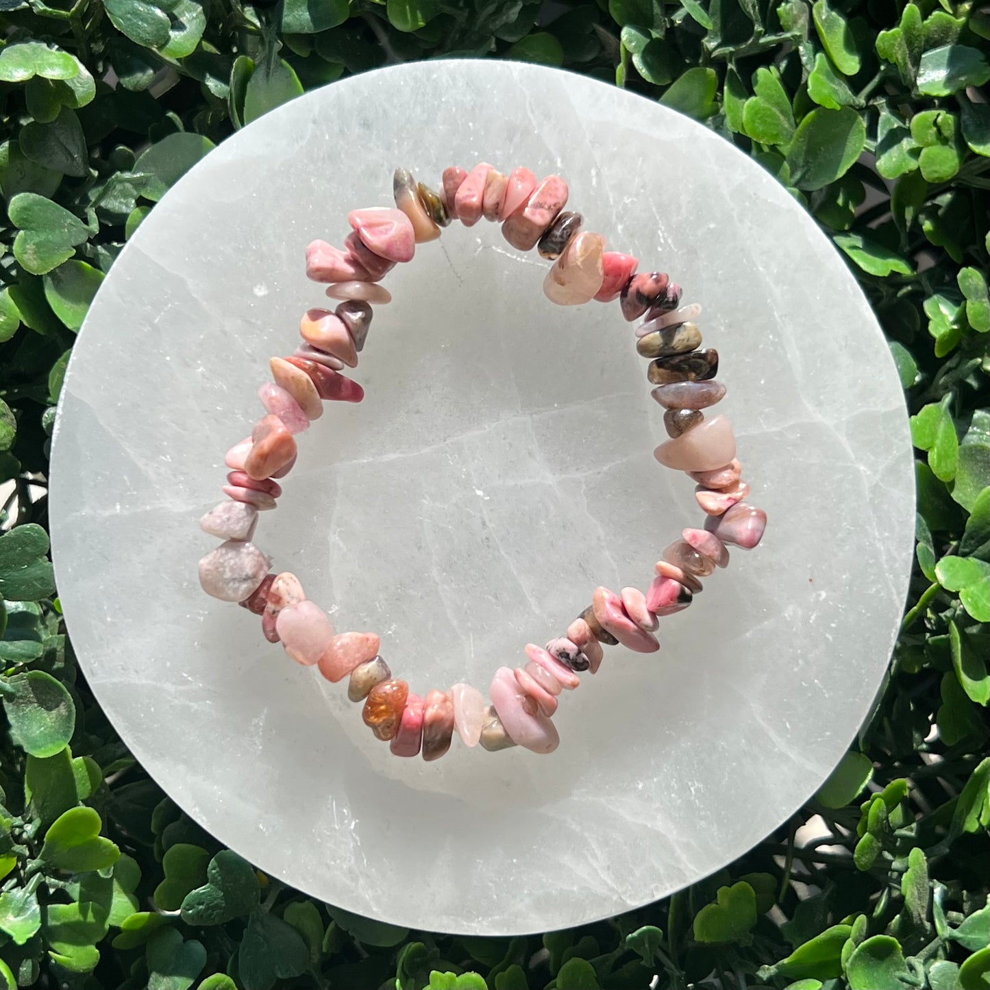 Rhodonite Chip Bracelet’s