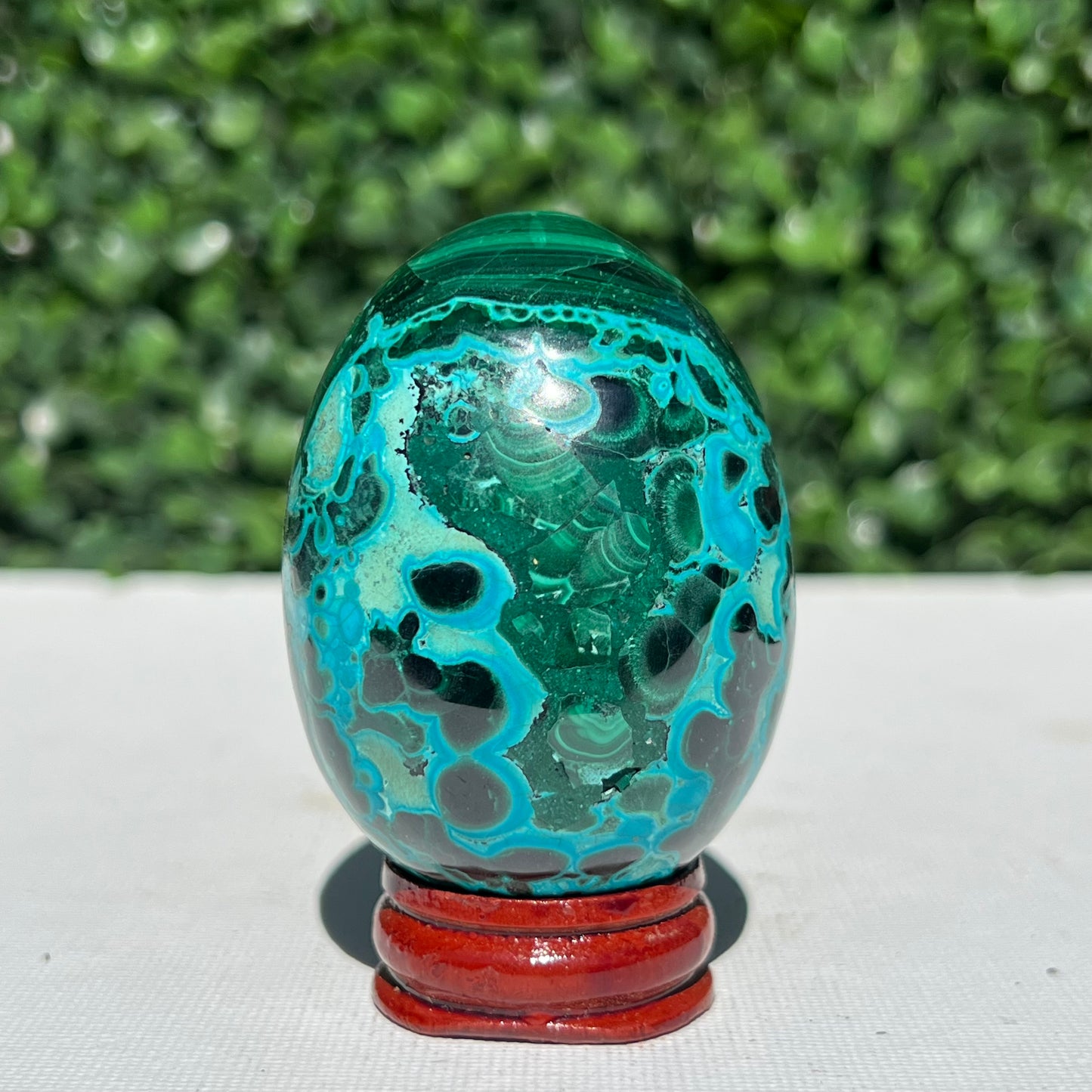 Chrysocolla Malachite Egg