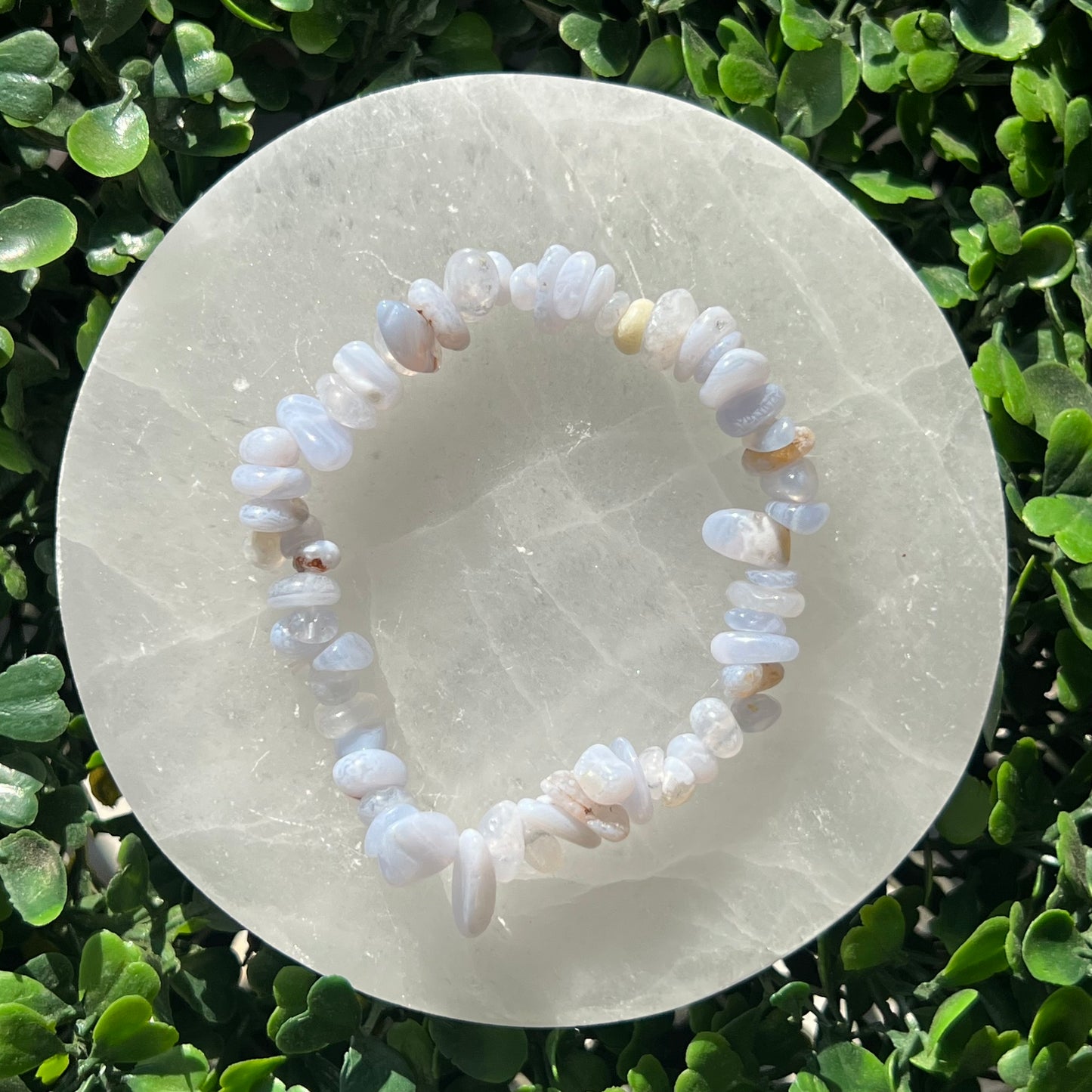 Blue Lace Agate Chip Bracelet’s
