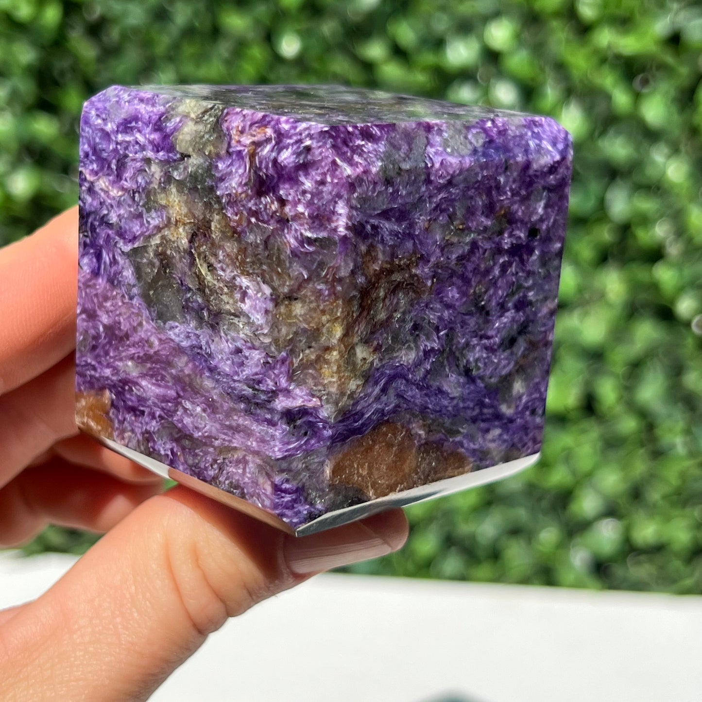 Charoite Cube