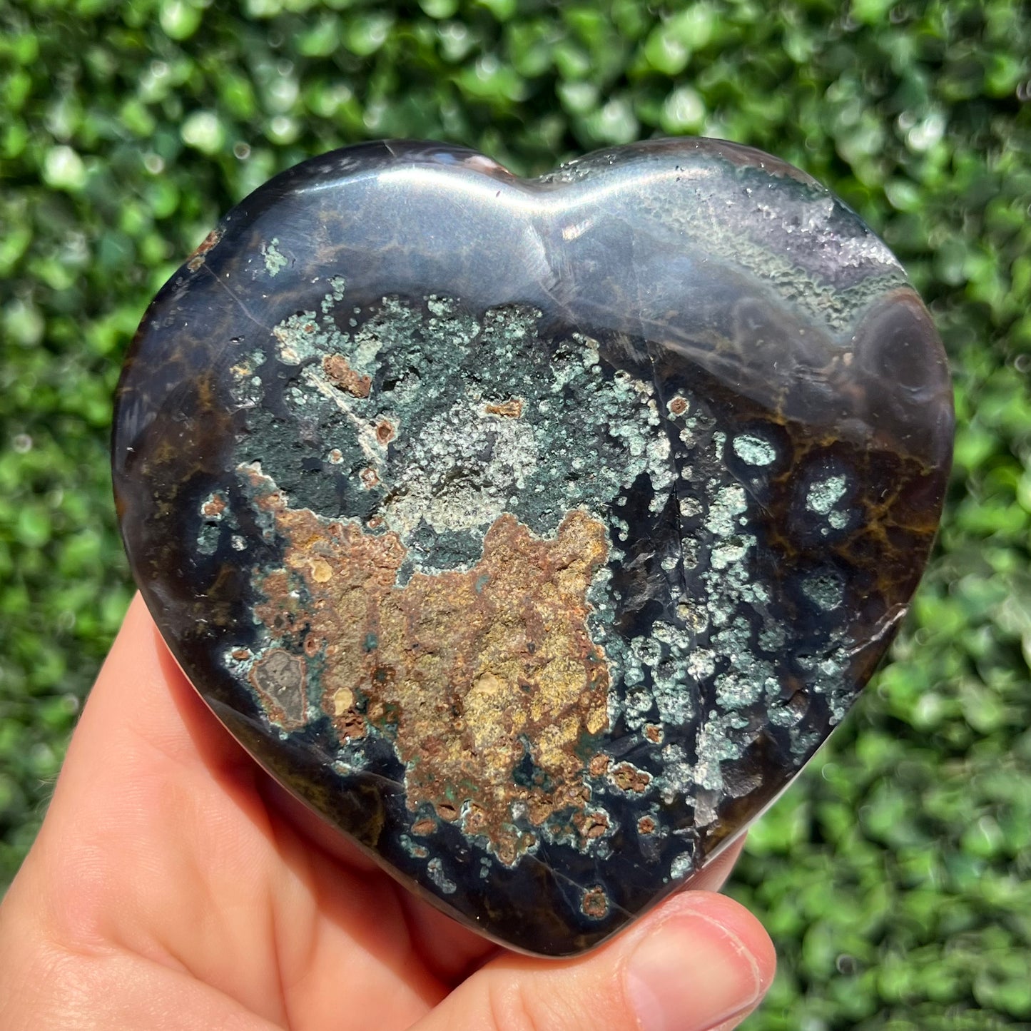 High Grade Amethyst Druzy Heart
