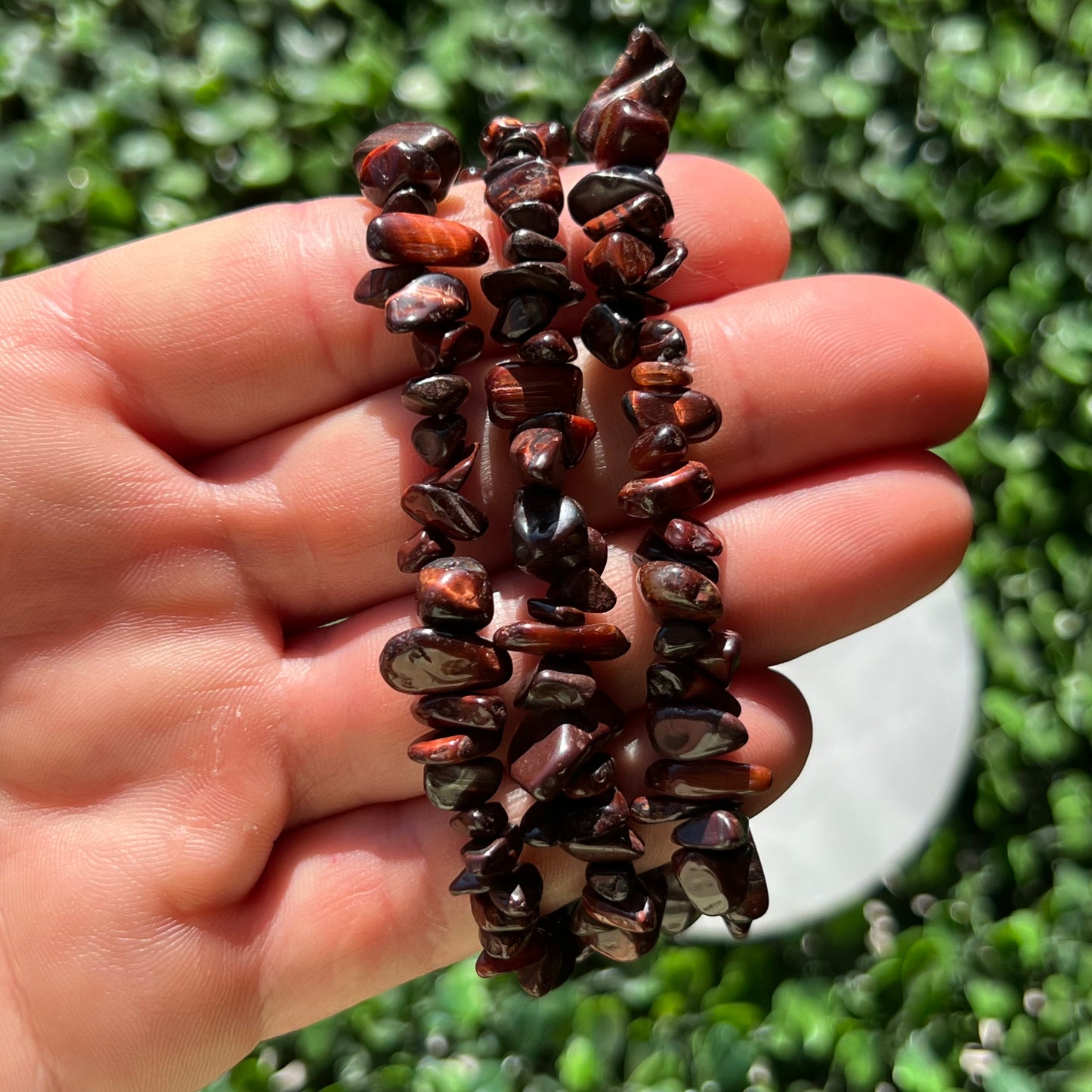 Red Tiger's Eye Chip Bracelet’s
