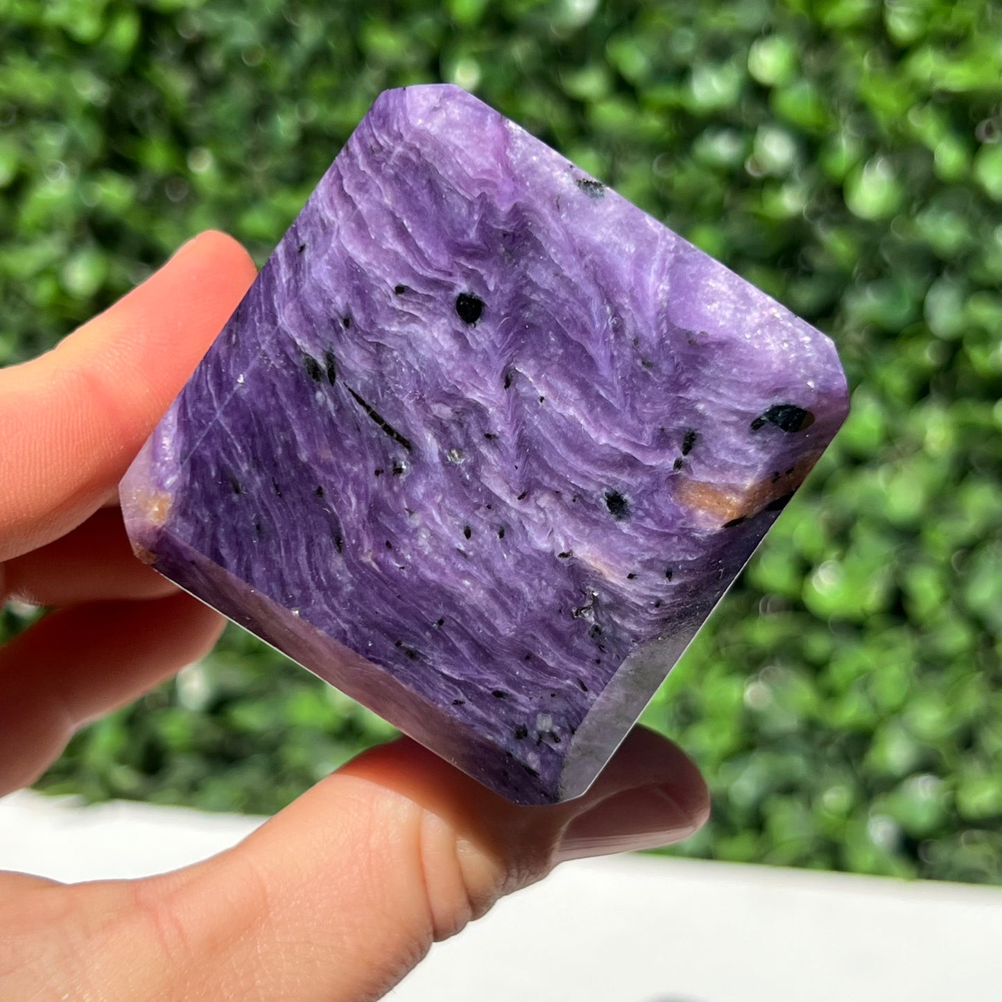 Charoite Cube