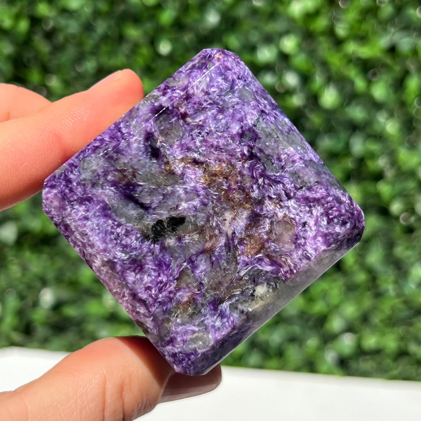 Charoite Cube
