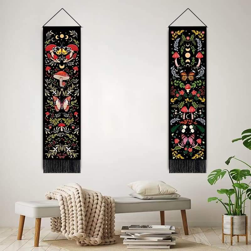 Wall Tapestry Mushrooms