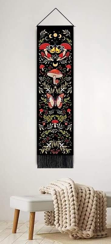 Wall Tapestry Mushrooms