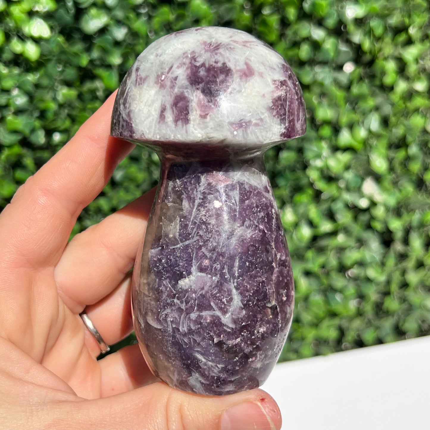 Lepidolite Mushroom
