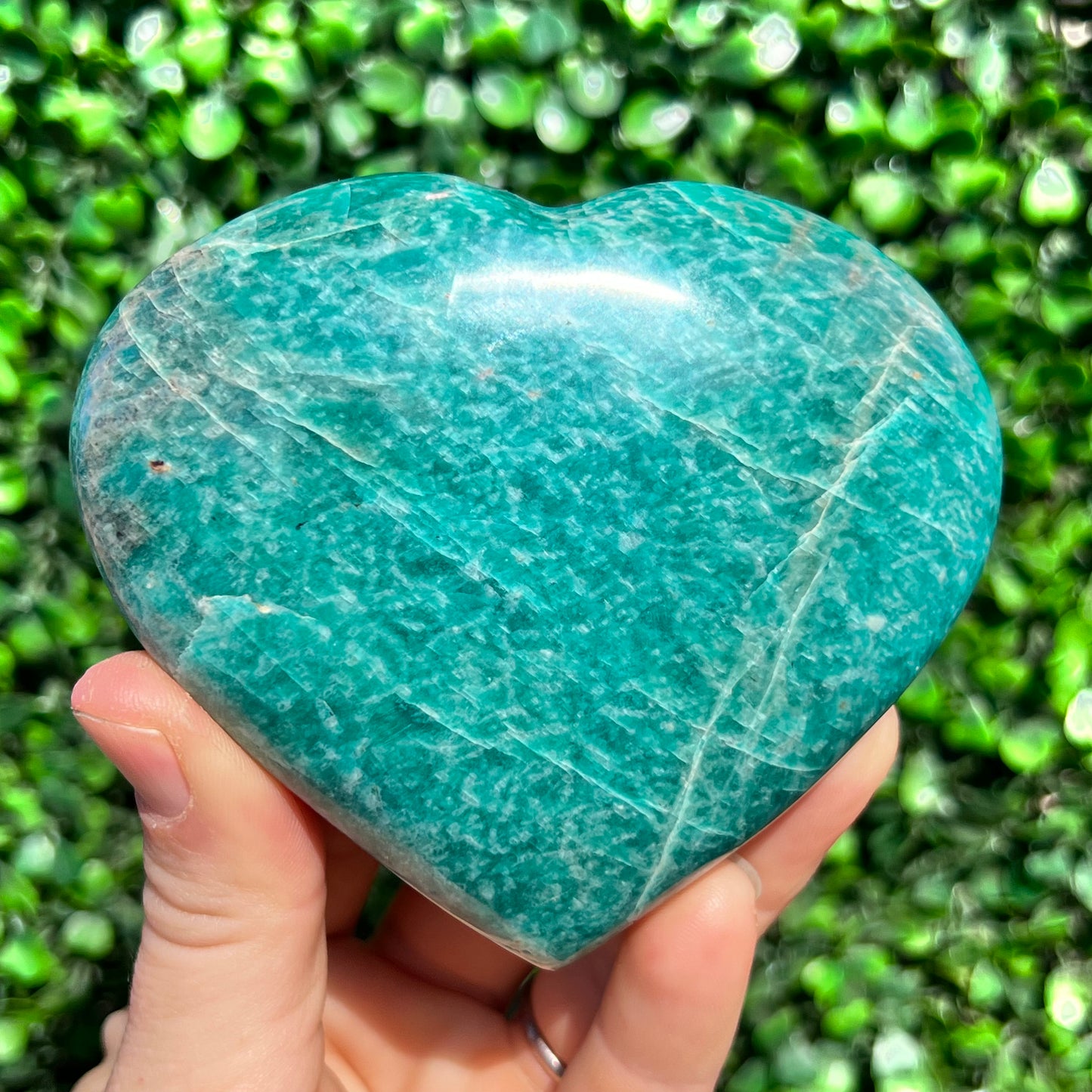 Amazonite Crystal Heart