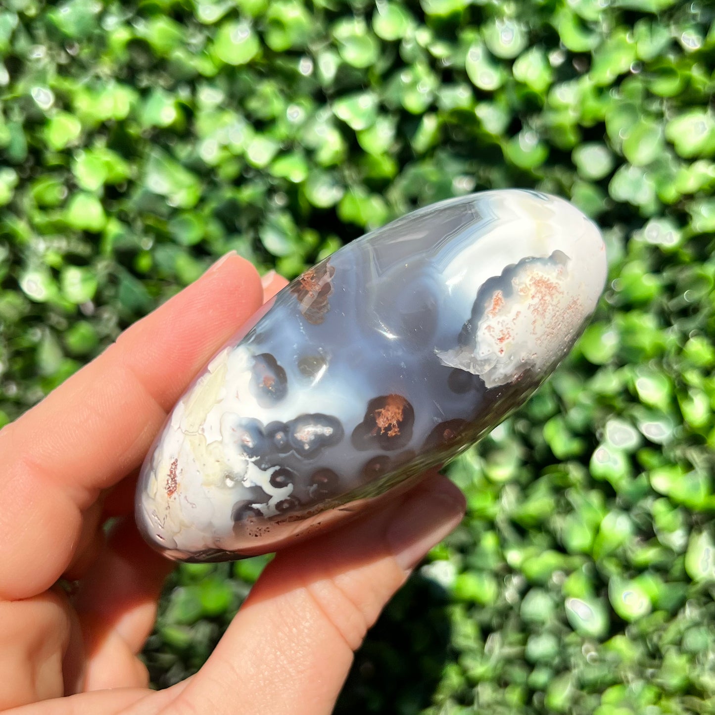 Orca Agate Heart