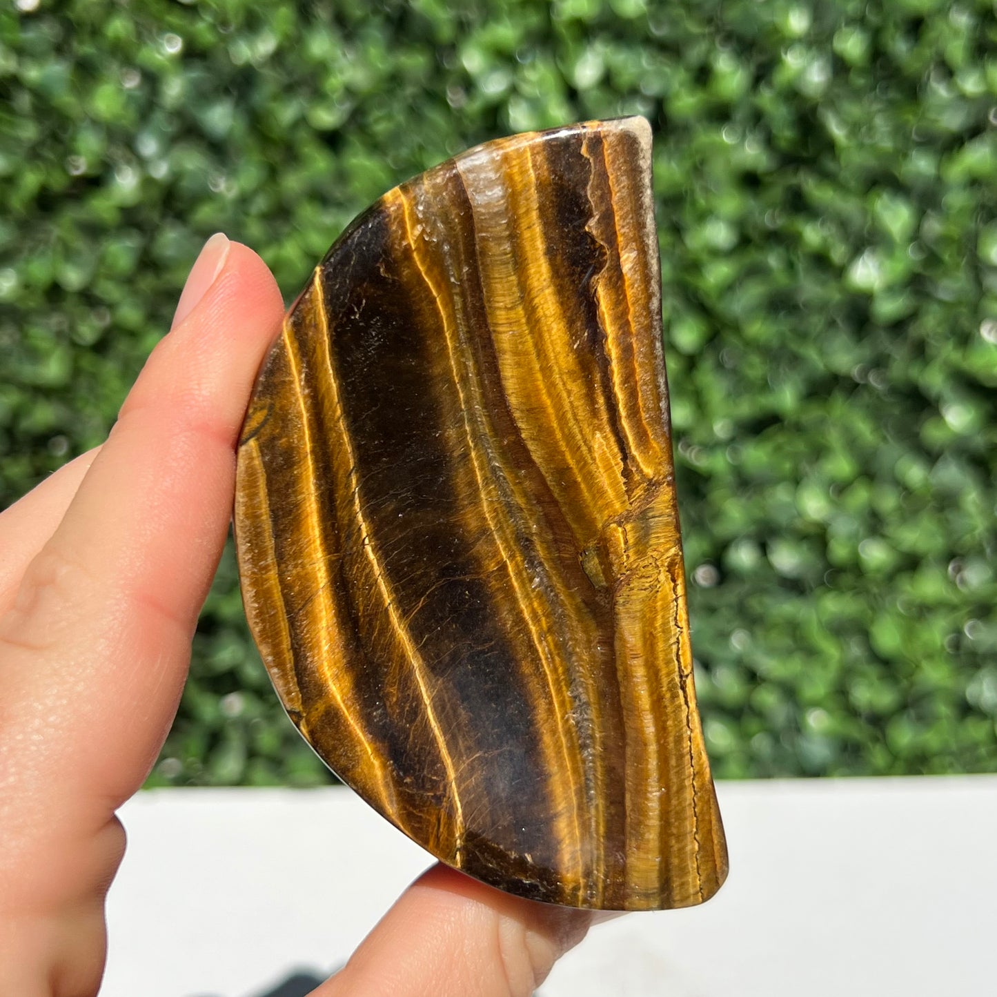 Tiger's Eye Moon Bowl