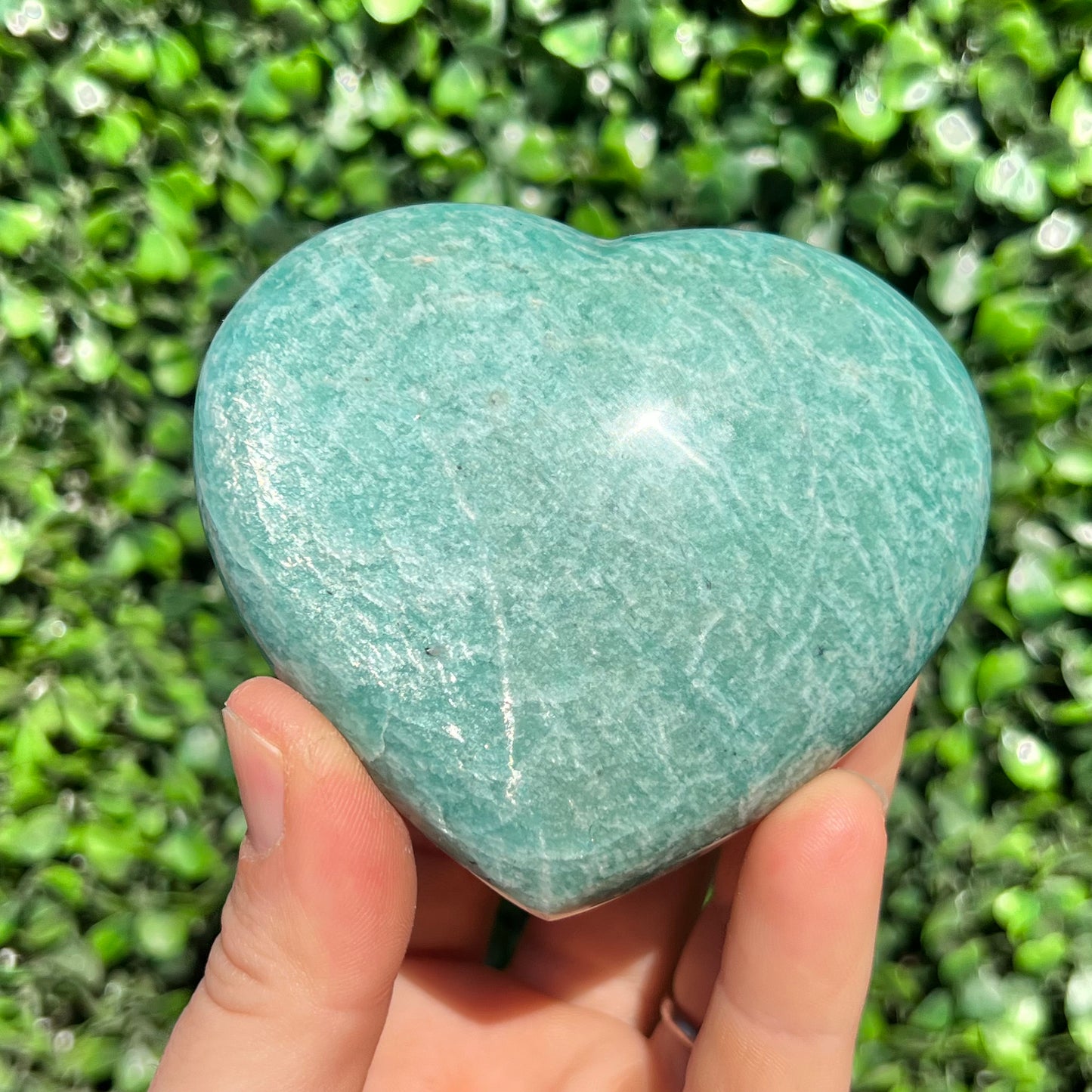 Amazonite Crystal Heart
