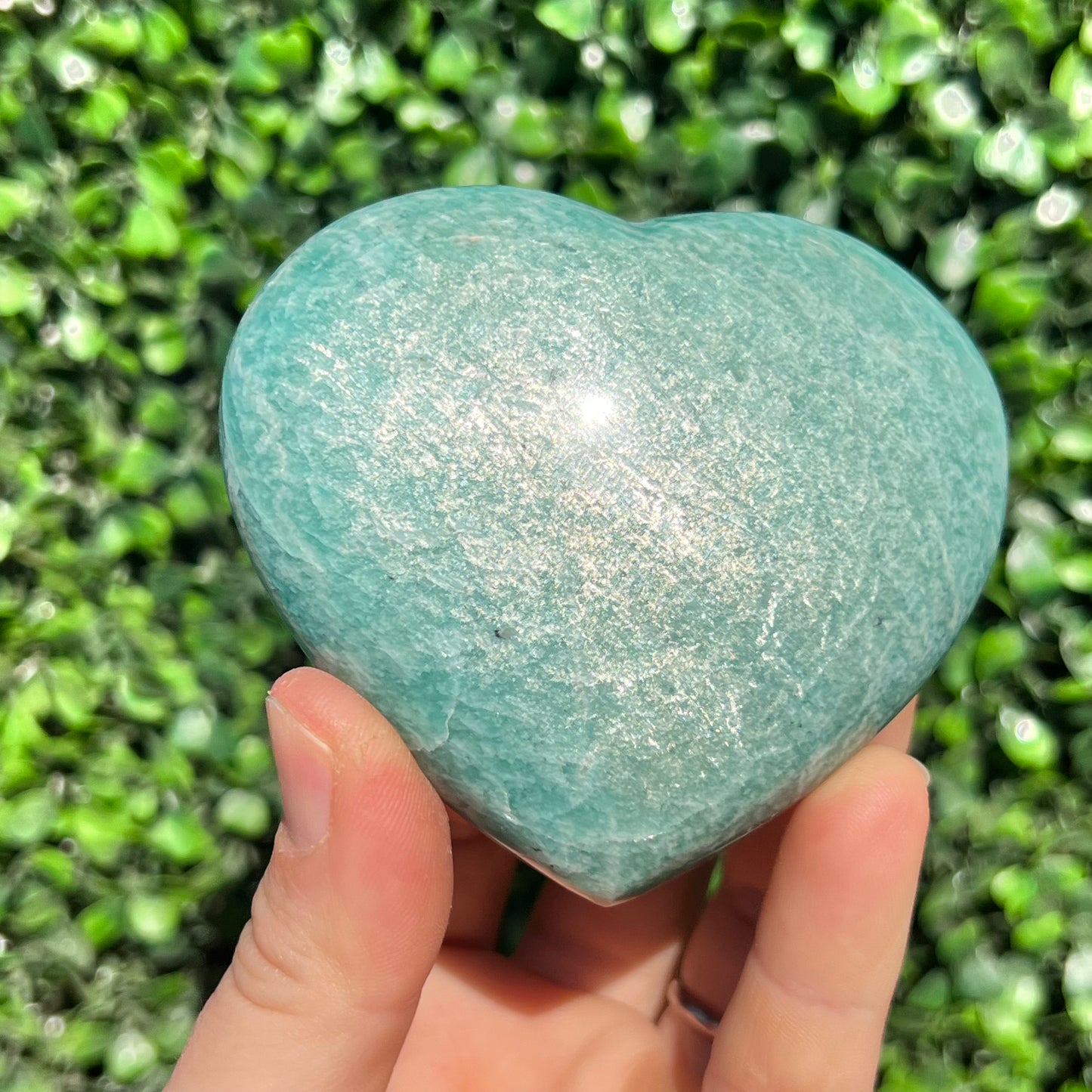 Amazonite Crystal Heart