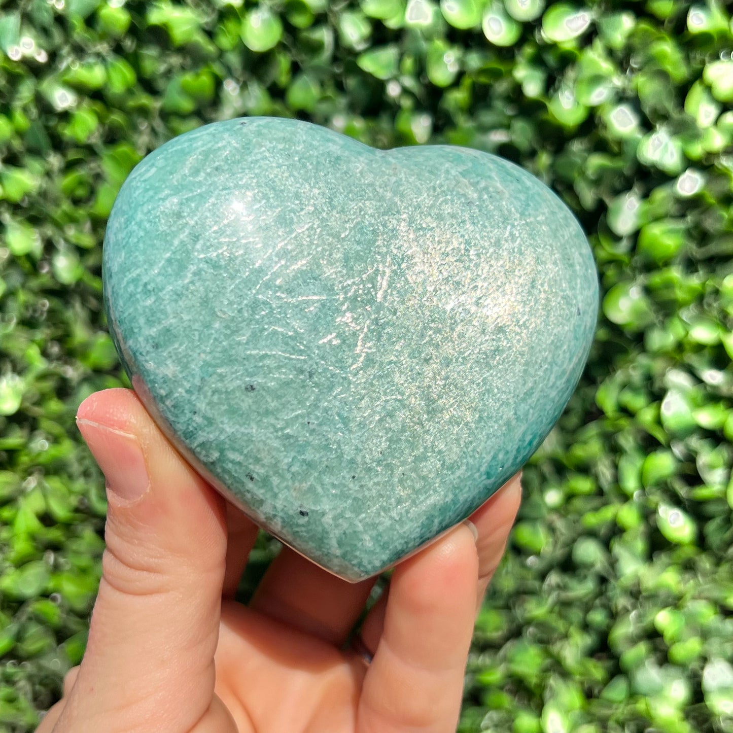 Amazonite Crystal Heart