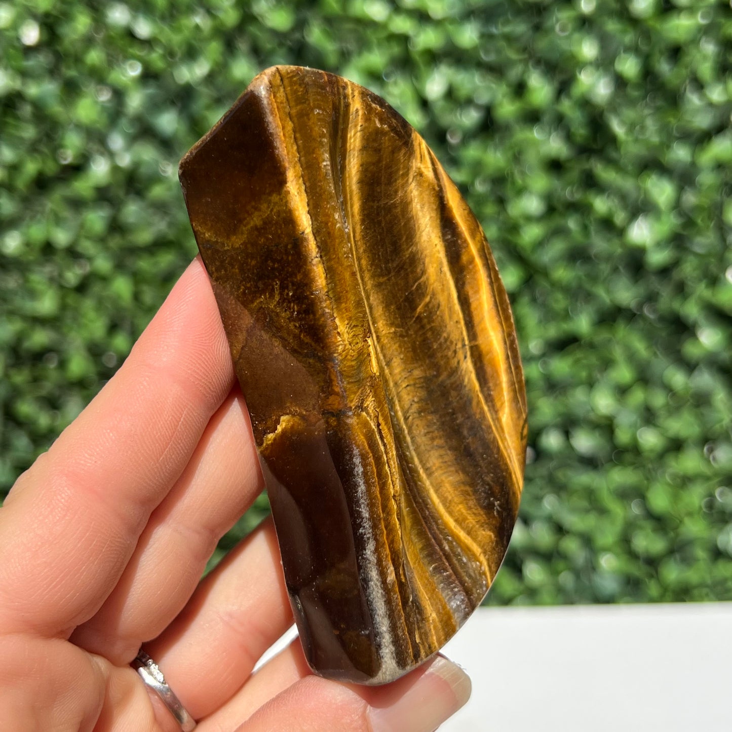 Tiger's Eye Moon Bowl