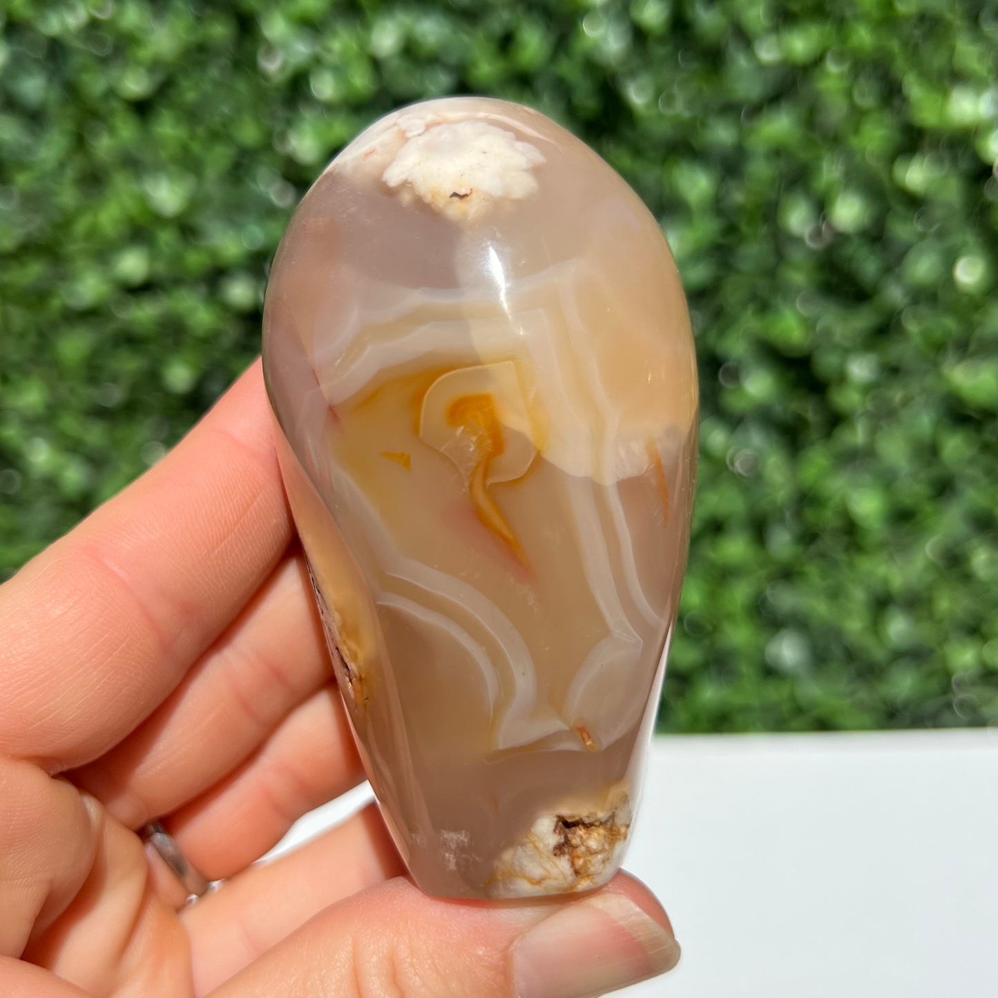 Flower Agate Free Form