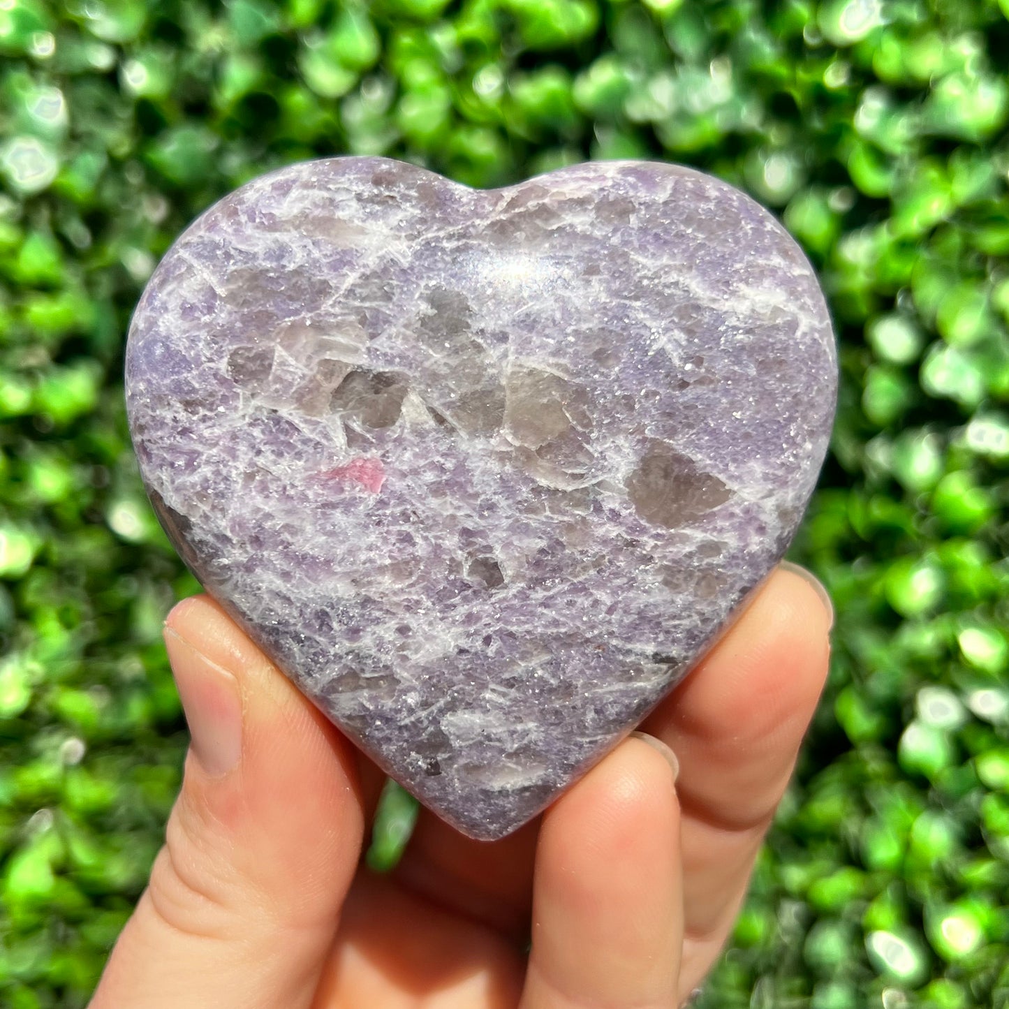 Lepidolite Unicorn Stone Heart