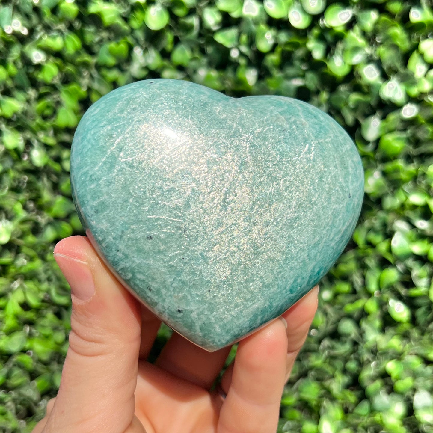 Amazonite Crystal Heart