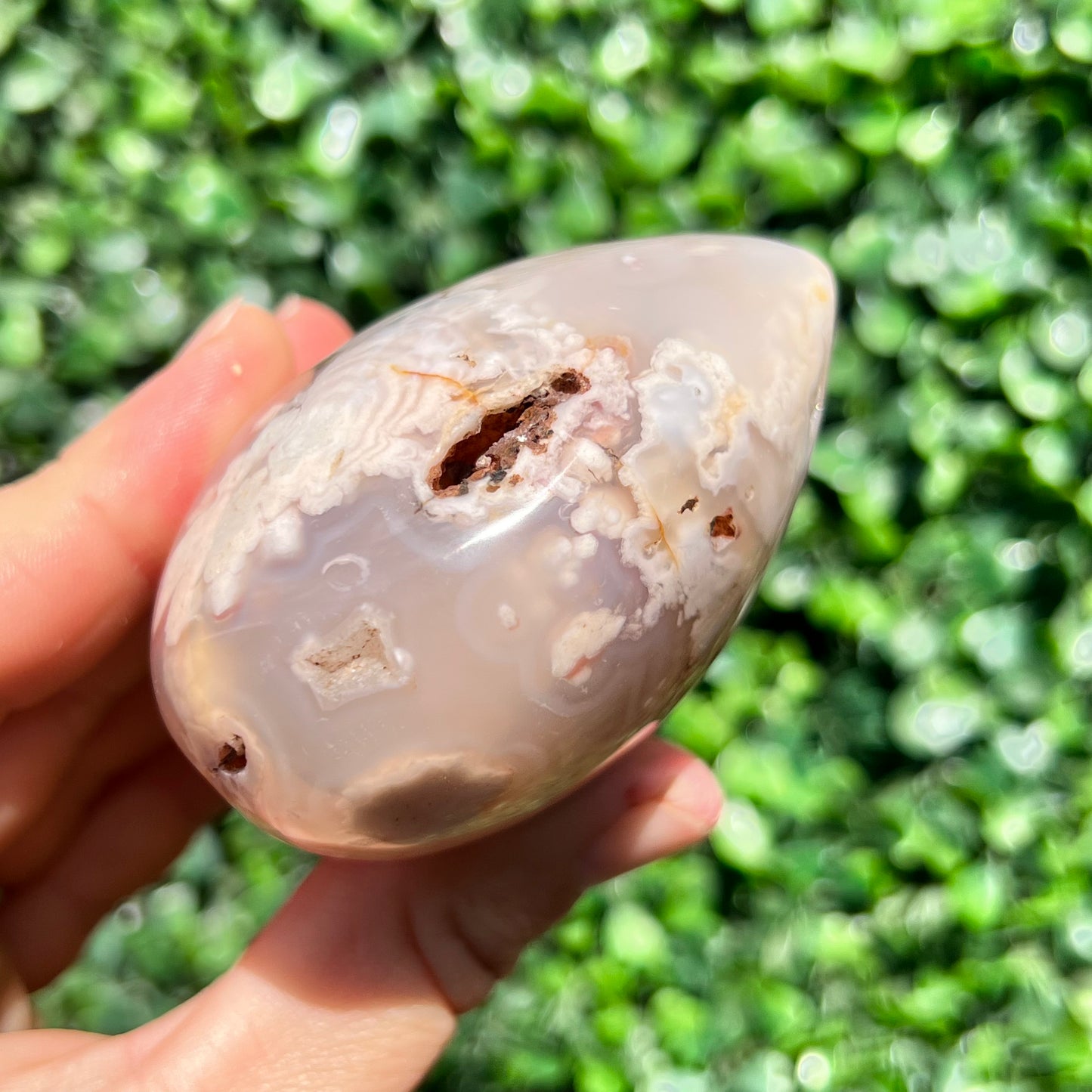 Flower Agate Heart