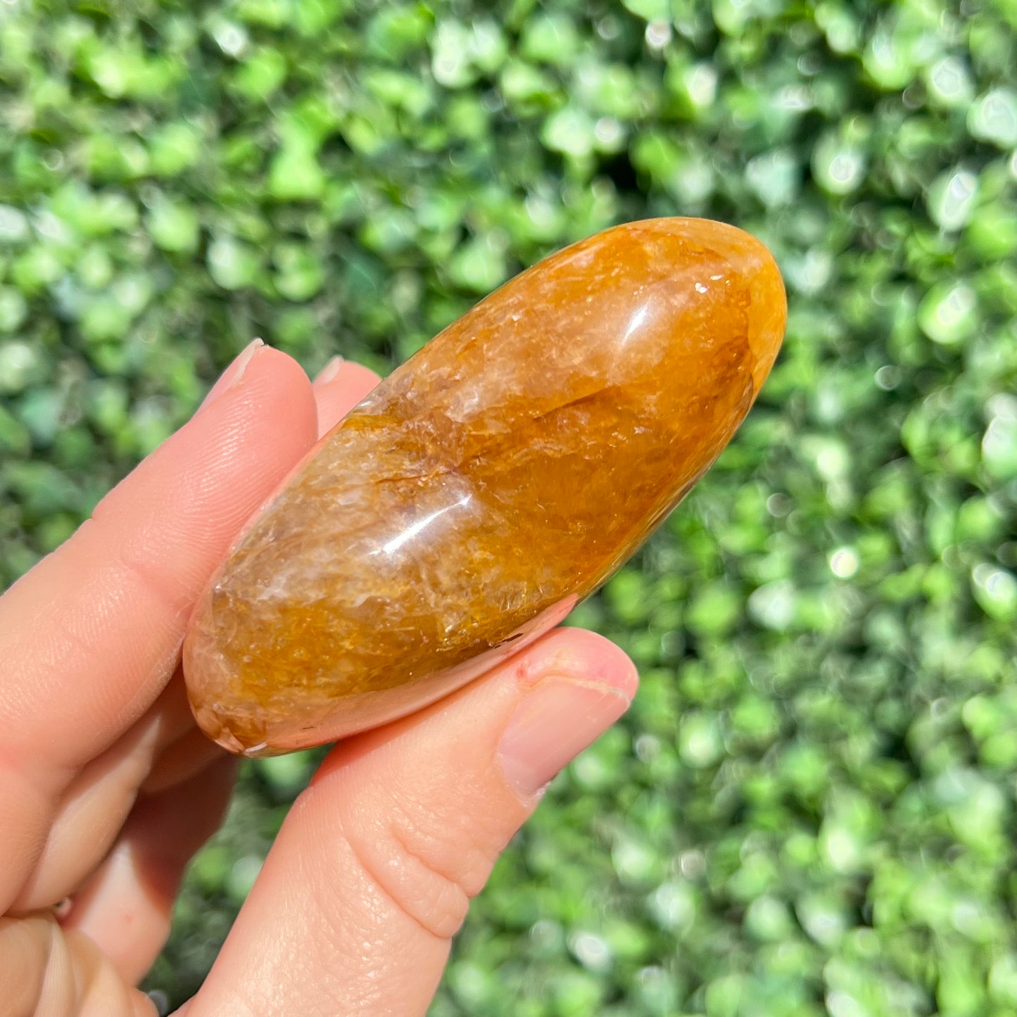 Golden Healer Quartz Heart
