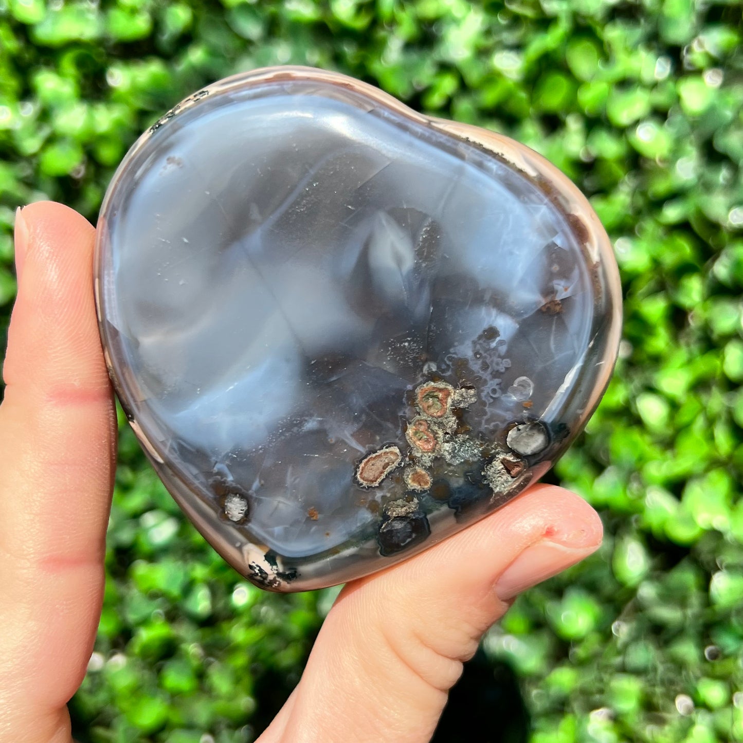 High Grade Amethyst Druzy Heart