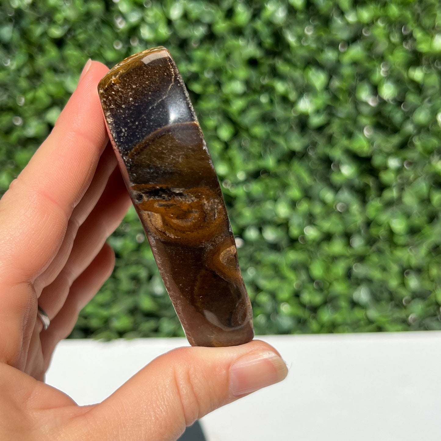 Tiger's Eye Heart Bowl