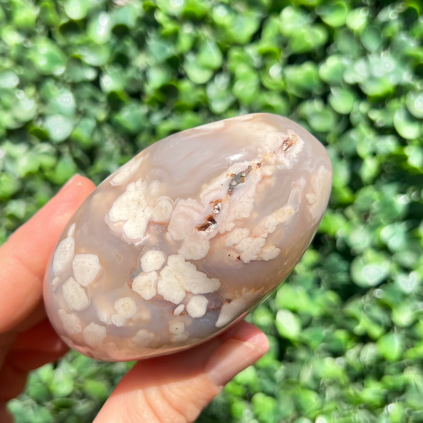 Flower Agate Heart
