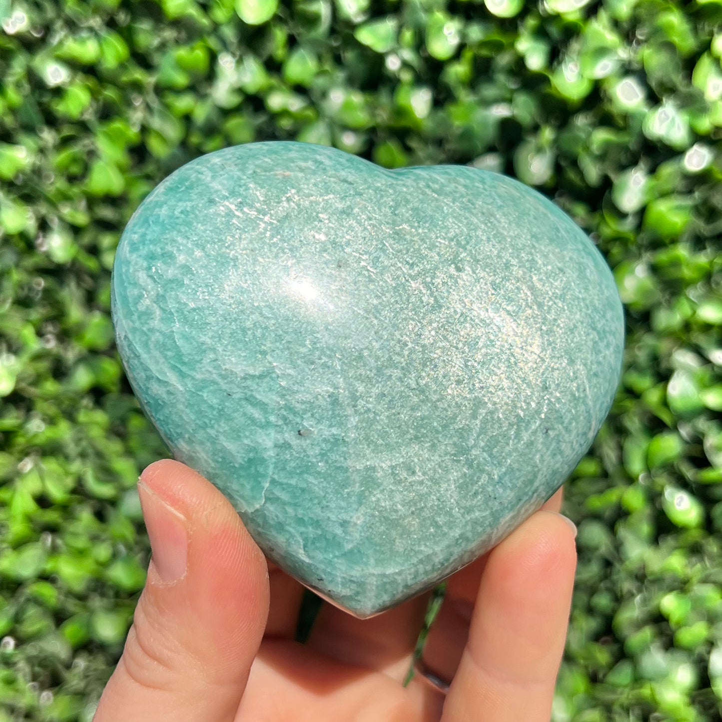 Amazonite Crystal Heart