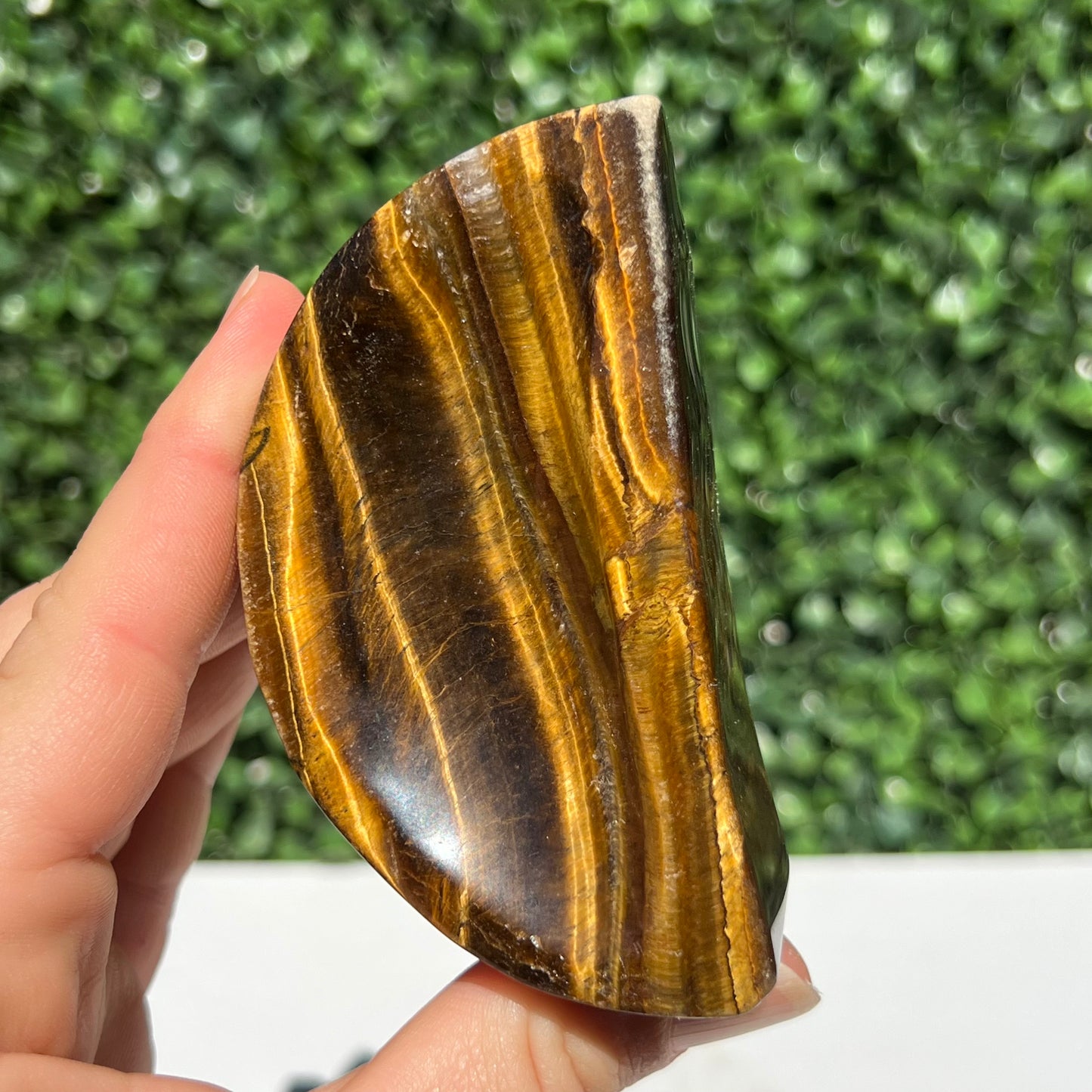 Tiger's Eye Moon Bowl
